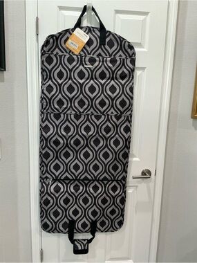 WallyBags , 52 inch garment bag NWT travel suit dresses, black grey
